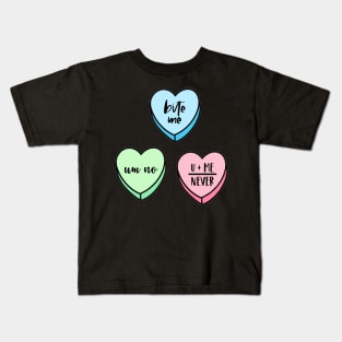 Valentine’s Day Candy Conversation Hearts Sassy Kids T-Shirt